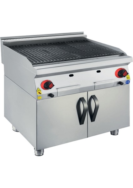 Karacasan 900 Seri Dolaplı 80 cm Tüplü Lavataş Döküm Izgara (80x90x85Cm)