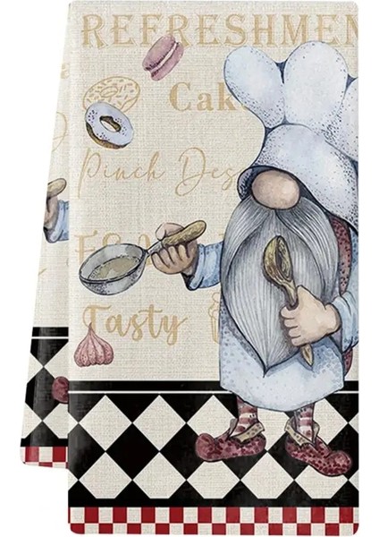 C Tarzı Büyük Mutfak Cüceleri Desen Bulaşık Havlusu Bulaşık Bezi Havlu Kabarık Doku Bulaşıkları Yapmak (Yurt Dışından)