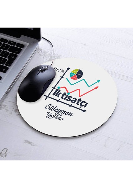 Isimli Iktisatçılara Özel Yuvarlak Mousepad