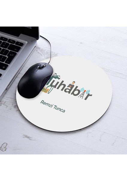 Isimli Muhabirlere Özel Yuvarlak Mousepad