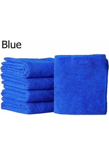 Mavi Stil 10 Parça Mikrofiber Araba Temizleme Havlusu Otomobil Motosiklet Yıkama Cam Ev Temizlik Küçük Havlu (Yurt Dışından)