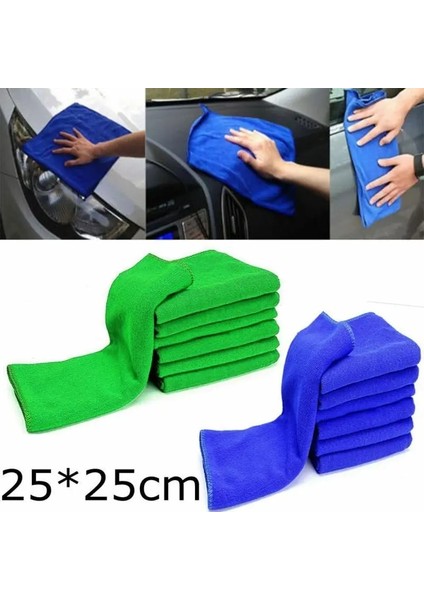 Mavi Stil 10 Parça Mikrofiber Araba Temizleme Havlusu Otomobil Motosiklet Yıkama Cam Ev Temizlik Küçük Havlu (Yurt Dışından) modelleri