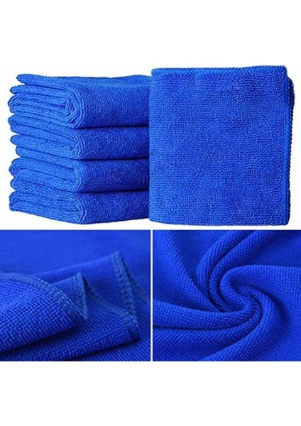 Mavi Stil 10 Parça Mikrofiber Araba Temizleme Havlusu Otomobil Motosiklet Yıkama Cam Ev Temizlik Küçük Havlu (Yurt Dışından) fırsatları