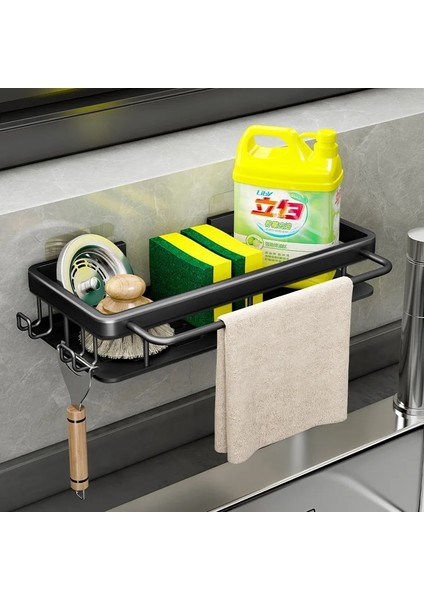 No.1 Stili 300 mm Duvara Monte Su Deposu Rafı Mutfak Depolama Rafı Ev Baharat Rafı Lavabo Sünger Drenaj Sepeti Mutfak Askısı (Yurt Dışından) fiyatları