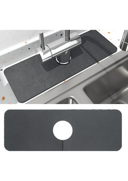 No.6 Stili Mutfak Lavabo Sıçrama Mat, Lavabo Musluğu Sıçrama Catcher Guard Tezgah Su Emici Mat Mutfak Banyo Kurutma Mat (Yurt Dışından) modelleri