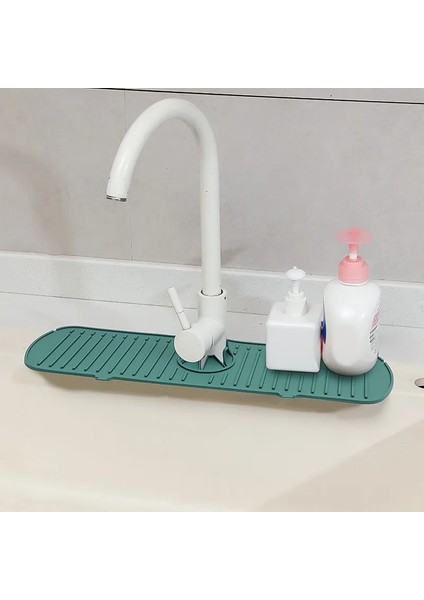 Gri Tarzı 35X14,5X0,5CM Yeni Mutfak Silikon Musluk Mat Lavabo Sıçrama Sünger Drenaj Raf Banyo Tezgahı Koruyucu Mat Lavabo Mat Musluk Sıçrama Yakalayıcı (Yurt Dışından) modelleri