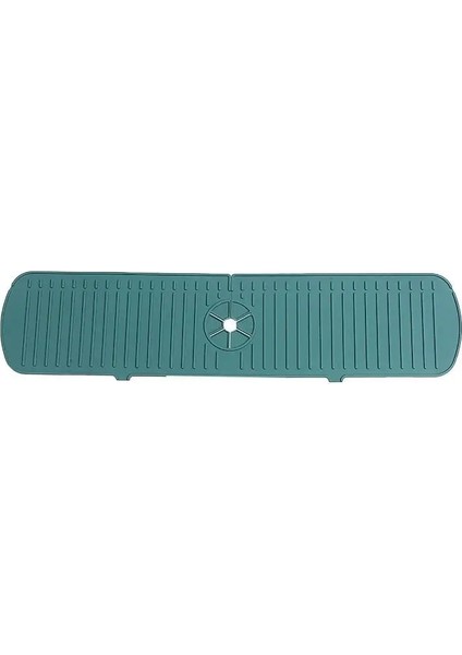 Yeşil Tarzı 45X14,5X0,5CM Yeni Mutfak Silikon Musluk Mat Lavabo Sıçrama Sünger Drenaj Raf Banyo Tezgahı Koruyucu Mat Lavabo Mat Musluk Sıçrama Yakalayıcı (Yurt Dışından)