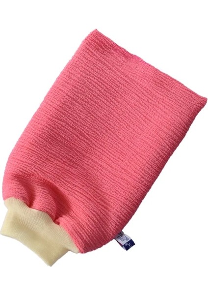 Pembe Tarzı Çift Taraflı Banyo Peeling Eldiveni Güçlü Vücut Peeling Scrubber Ölü Deriyi Kaldırmak Spa Temizleme Eldiveni Plantfibre Banyo Mendil (Yurt Dışından)