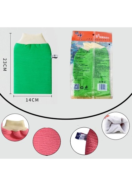 Pembe Tarzı Çift Taraflı Banyo Peeling Eldiveni Güçlü Vücut Peeling Scrubber Ölü Deriyi Kaldırmak Spa Temizleme Eldiveni Plantfibre Banyo Mendil (Yurt Dışından) fırsatları