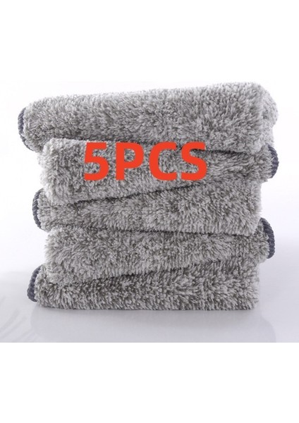 30X30CM Tarzı Bambu Kömür Elyaf Temizlik Bezi Paçavra Yapışmaz Yağ Su Emme Yıkama Mutfak Havlusu Ev Temizlik Silme Araçları (Yurt Dışından)