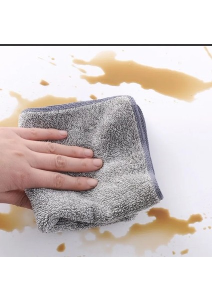 30X30CM Tarzı Bambu Kömür Elyaf Temizlik Bezi Paçavra Yapışmaz Yağ Su Emme Yıkama Mutfak Havlusu Ev Temizlik Silme Araçları (Yurt Dışından) fırsatları