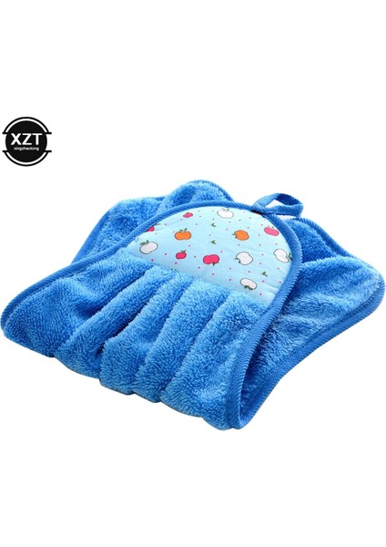 Mavi Stil Mercan Kadife Banyo Malzemeleri Yumuşak El Havlusu Emici Kumaş Bulaşık Bezleri Asılı Kumaş Mutfak Aksesuarları 30*38 cm (Yurt Dışından)
