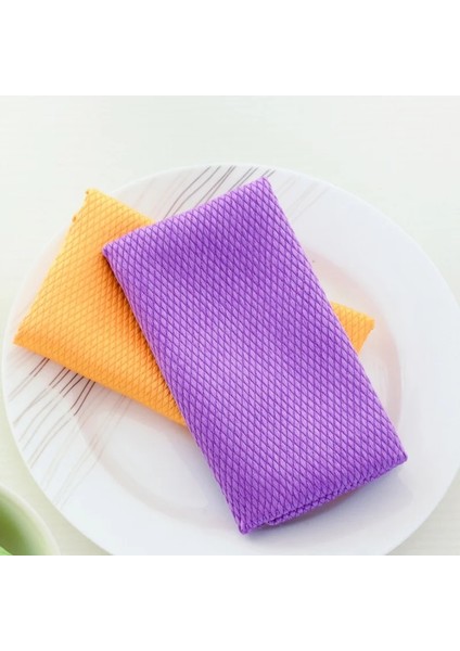 Turuncu Tarzı * 40 cm Ev Cam Pencere Temizleme Bezi Mutfak Emici Bulaşık Bezi Temizlik Paçavra Yıkama Havlusu Ovma Pedi (Yurt Dışından) indirimleri