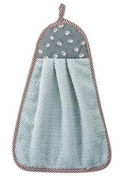 No.3 Tarzı El Havlusu Asılı Emici Mercan Polar Kalınlaşmış Bulaşık Havlusu Yapışmaz Yağ Kolay Temiz Mutfak Ev Temizlik Araçları (Yurt Dışından)