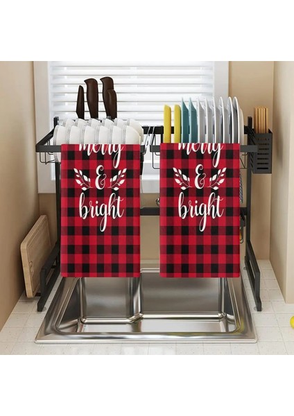 J Tarzı Bulaşık Bezi Havlu Dekoratif Dayanıklı Çabuk Kuruyan Merry Christmas Sevimli Kardan Adam Kamyon Bulaşık Bezi El Havlusu Mutfak Temizlik (Yurt Dışından) modelleri