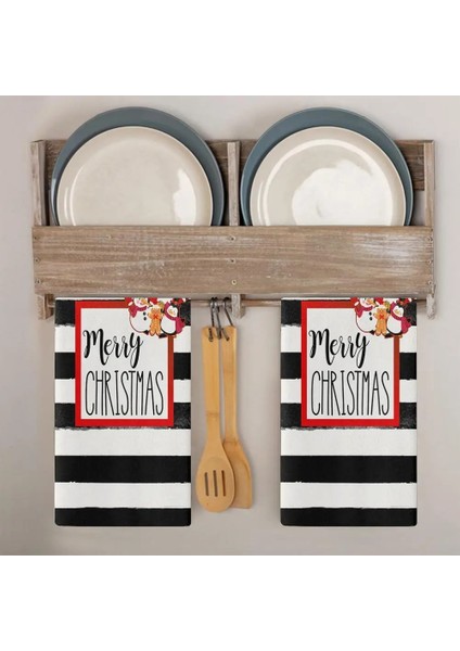 J Tarzı Bulaşık Bezi Havlu Dekoratif Dayanıklı Çabuk Kuruyan Merry Christmas Sevimli Kardan Adam Kamyon Bulaşık Bezi El Havlusu Mutfak Temizlik (Yurt Dışından) fırsatları