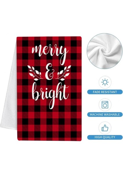 J Tarzı Bulaşık Bezi Havlu Dekoratif Dayanıklı Çabuk Kuruyan Merry Christmas Sevimli Kardan Adam Kamyon Bulaşık Bezi El Havlusu Mutfak Temizlik (Yurt Dışından) indirimleri
