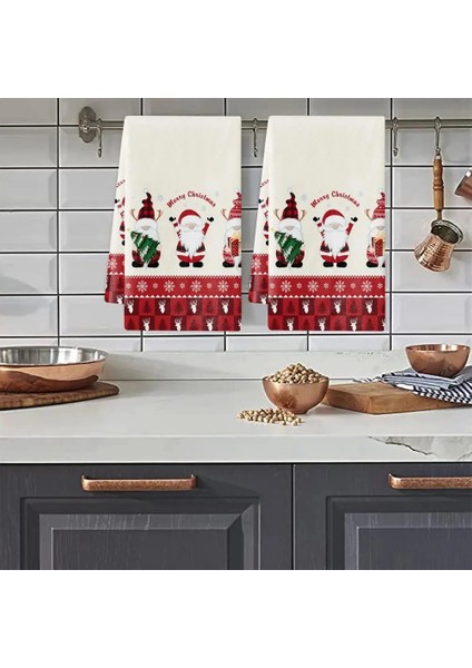 Ey Stil Mükemmel Bulaşık Havlusu Dayanıklı Mikrofiber Mutfak Havlusu Noel Stilleri Tatil Çay Kardan Adam El Havlusu (Yurt Dışından) indirimleri