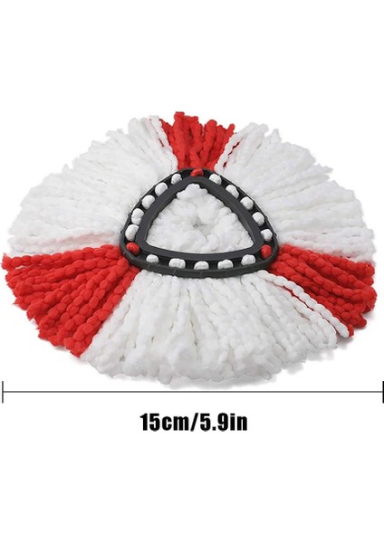 Kırmızı Stil 1 Paket Paspas Kafası Yedek Mikrofiber Paspas Dolum Paspas Yedek Kafa Vileda O-Sedir Yedek Paspas Kafaları (Yurt Dışından)