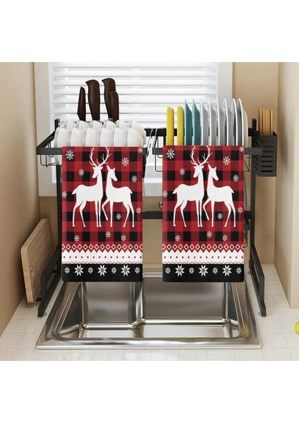 U Tarzı Kullanışlı Mutfak Havlusu Çabuk Kuruyan Bulaşık Bezi Havlu Dayanıklı Yemekleri Yapmak Noel Stilleri Tatil Çay Kardan Adam El Havlusu (Yurt Dışından) indirimleri