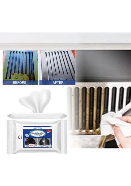 10 Adet Tarzı Mutfak Islak Mendiller Yağ Çıkarma Güçlü Dekontaminasyon Derin Temiz Ev Davlumbaz Ağır Yağ Tek Kullanımlık Temizlik Mendili (Yurt Dışından) fiyatları