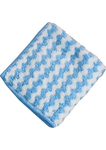 Mavi Stil 1 Bilgisayar Mutfak Ovma Pedi Anti-Yağ Silme Paçavra Mikrofiber Silin Temizlik Bezi Ev Yıkama Bulaşık Çok Fonksiyonlu Temizleme Araçları (Yurt Dışından)
