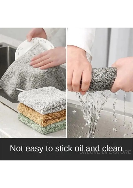 20X25CM Tarzı Mikrofiber Mutfak Bezi Büyük Su Emme Bulaşık Makinesi Ev Temizlik Çevre Birimleri 20G Mutfak Bezi 3D Bambu Elyaf (Yurt Dışından) fiyatları