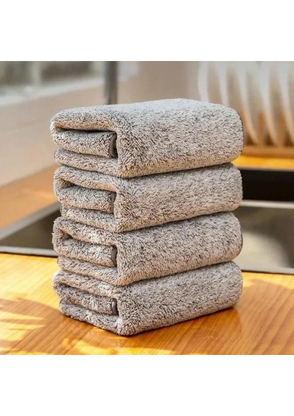 20X25CM Tarzı Mikrofiber Mutfak Bezi Büyük Su Emme Bulaşık Makinesi Ev Temizlik Çevre Birimleri 20G Mutfak Bezi 3D Bambu Elyaf (Yurt Dışından) modelleri