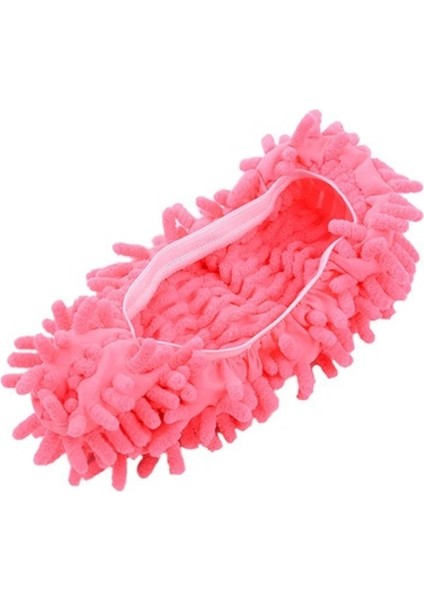 Pembe Tarzı 1 Adet Zemin Toz Temizleme Terlik Ayakkabı Temizlik Bezi Tembel Paspas Ayakkabı Ev Zemin Temizleme Mikrofiber Bez Temizlik Ayakkabısı (Yurt Dışından)