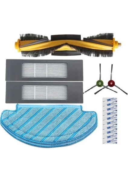 Siyah Stil Ecovacs Deebot T9 Aıvı T8 Aıvı N8 Pro Toz Torbası Parçaları Ana Yan Fırça Hepa Filtre Robotlu Süpürge Yedek Aksesuarları (Yurt Dışından)