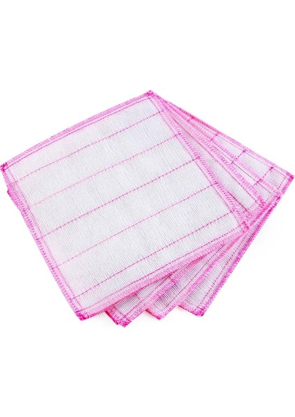 Kırmızı Stil 23X23CM Pamuk Emici Bulaşık Bezi Yapışmaz Yağ Yeniden Kullanılabilir Temizlik Bezi Mutfak Günlük Bulaşık Havluları Mutfak Havluları 5 Kat Pamuklu Bulaşık Bezi (Yurt Dışından)