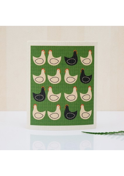 Turuncu Tarzı 17X20CM 2 Adet Mutfak Temizlik Bezleri Almanya Pamuk Hamuru Havlu Yapışmaz Yağ Bulaşık Havlusu Selüloz Sünger Mutfak Bezi Temizlik Havlusu (Yurt Dışından)