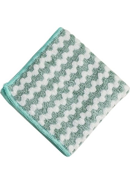 Yeşil Stil 3 Parça Mutfak Ovma Pedi Anti-Yağ Silme Paçavra Mikrofiber Silin Temizlik Bezi Ev Yıkama Bulaşık Çok Fonksiyonlu Temizleme Araçları (Yurt Dışından)