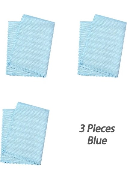 3mavi Tarzı 3 Parça 3 Adet Mutfak Mikrofiber Temizlik Bezi Süper Emici Verimli Solgun Silme Bezi Cam Pencere Bulaşık Temizleme Silme Bezi (Yurt Dışından)