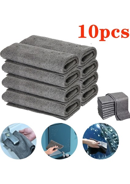 30X40CM Tarzı 5 Adet Sihirli Bez Cam Bezi Iz Yok Filigran Temiz Bez Temizleme Aracı Aynalar Için Mikrofiber Bez Havlu Pedi Otomatik Windows (Yurt Dışından)