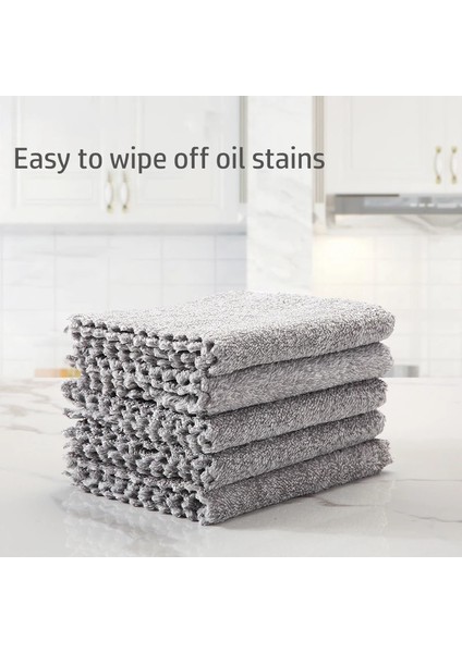 5 Adet Tarzı 15X20CM 5 Adet Mutfak Temizlik Havlusu Mikrofiber Temizlik Bezi Bulaşık Bezi Peçete Emici Yapışmaz Yağ Paçavra Pot Bulaşık Yıkama Bezi (Yurt Dışından)