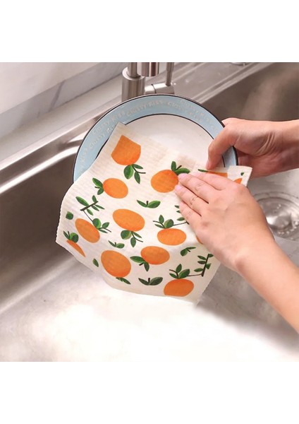 No.27 Tarzı No.1 Boyutu Karikatür Baskılı Emici Bulaşık Bezi Yeniden Kullanılabilir Temizlik Bezleri Islak Kuru Mutfak Bez Bulaşık Yıkama Ovma Coaster Pad 17*20 cm (Yurt Dışından) modelleri