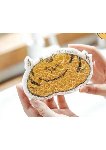 Sku3 Tarzı Karikatür Sevimli Hayvan Şekli Bulaşık Bezi Odun Hamuru Pamuk Yapışmaz Yağ Temiz Havlu Mutfak Özel Bulaşık Emici Bez (Yurt Dışından)