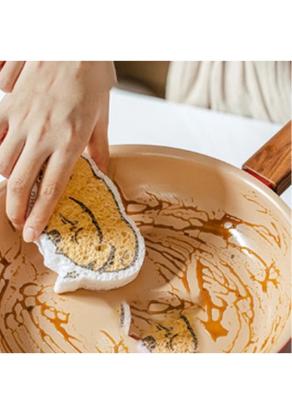 Sku3 Tarzı Karikatür Sevimli Hayvan Şekli Bulaşık Bezi Odun Hamuru Pamuk Yapışmaz Yağ Temiz Havlu Mutfak Özel Bulaşık Emici Bez (Yurt Dışından) fırsatları