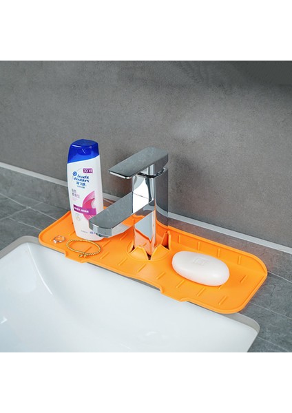 Sarı Stil Mutfak Lavabo Drenaj Mat Silikon Musluk Sıçrama Koruması Su Tutucu Paspaslar Tezgah Koruyucu Su Kurutma Pedi Banyo Tuvalet Için (Yurt Dışından) modelleri
