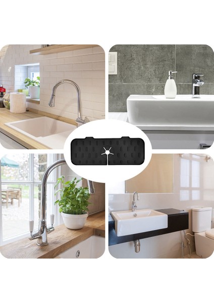 Sarı Stil Mutfak Lavabo Drenaj Mat Silikon Musluk Sıçrama Koruması Su Tutucu Paspaslar Tezgah Koruyucu Su Kurutma Pedi Banyo Tuvalet Için (Yurt Dışından) indirimleri