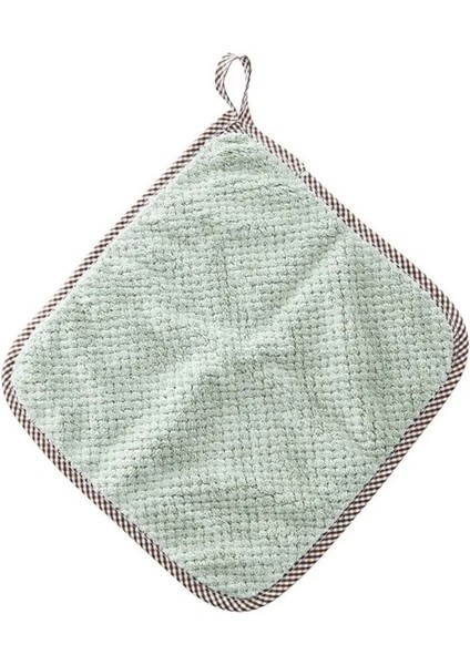 Yeşil Tarzı 10 Parça Adet Mutfak Havlusu Bulaşık Bezleri Yapışmaz Yağ Kalınlaşmış Masa Temizlik Bezi Emici Ovma Pedi Mutfak Paçavra Alet (Yurt Dışından)