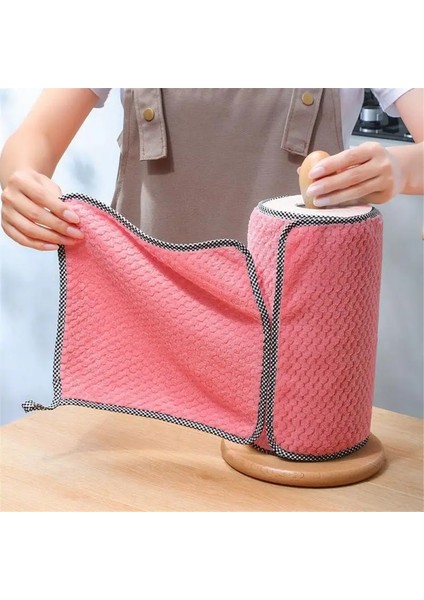 Yeşil Tarzı 10 Parça Adet Mutfak Havlusu Bulaşık Bezleri Yapışmaz Yağ Kalınlaşmış Masa Temizlik Bezi Emici Ovma Pedi Mutfak Paçavra Alet (Yurt Dışından) fiyatları