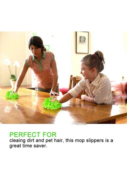 Mor Tarzı 1 Adet Çok Fonksiyonlu Ev Temizlik Paspası Kafası Tembel Paspas Ayakkabı Zemin Toz Temizleme Terlik Zemin Mikrofiber Temizleme Aracı (Yurt Dışından) indirimleri