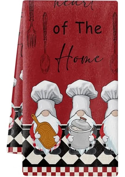 F Tarzı Büyük Mutfak Cüceleri Desen Bulaşık Havlusu Bulaşık Bezi Havlu Kabarık Doku Bulaşıkları Yapmak (Yurt Dışından)