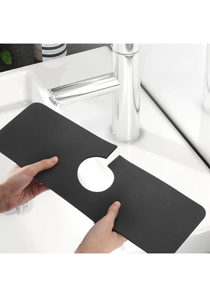No.4 Stili Mutfak Musluk Emici Mat Lavabo Sıçrama Koruması Mikrofiber Musluk Sıçrama Yakalayıcı Tezgah Koruyucu Товары Для Кухни (Yurt Dışından)