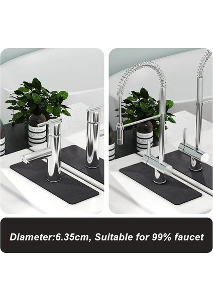 No.4 Stili Mutfak Musluk Emici Mat Lavabo Sıçrama Koruması Mikrofiber Musluk Sıçrama Yakalayıcı Tezgah Koruyucu Товары Для Кухни (Yurt Dışından)