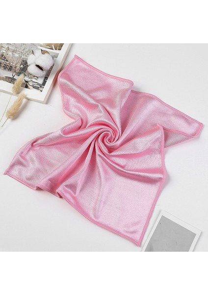 Pembe Tarzı 40X60CM Mutfak Havlusu Temizlik Bezi Pencere Camı Araba Zemin Paçavra Kase Bulaşık Seramik Fayans Silgi Ev Mikrofiber Temizleme Aracı (Yurt Dışından)