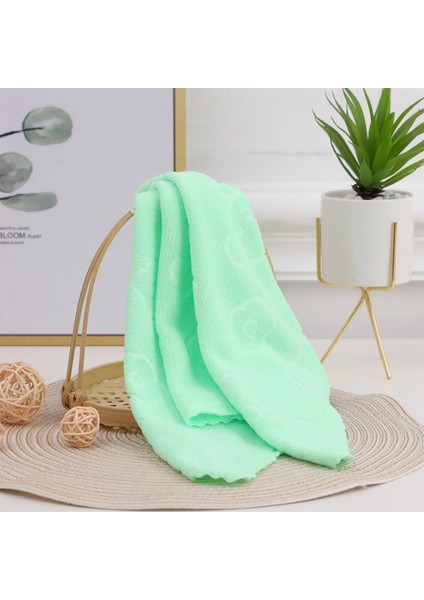 Yeşil Stil Sihirli Mutfak Havlusu Ev Bambu Yıkama Bulaşık Temizleme Mikrofiber Bez Mutfak Temizlik Bezi Ekran Silme Emici Bez (Yurt Dışından)