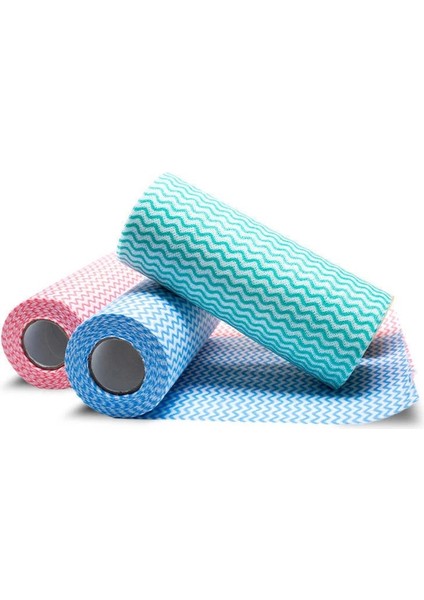 Yeşil Stil 50 Adet Rulo Tek Kullanımlık Yeniden Kullanılabilir Mutfak Ruloları Mutfak Bezi Ruloları Temizlik Bezleri Ovma Pedleri Bulaşık Havluları Ev Ürünleri (Yurt Dışından) modelleri